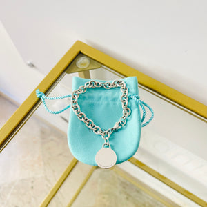 Bracciale a maglie ciondolo round Tiffany