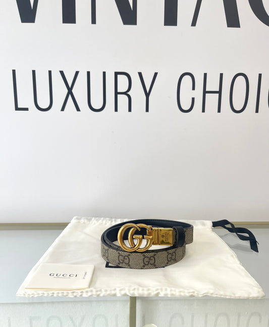 Cintura reversibile GG Marmont 2 cm Gucci