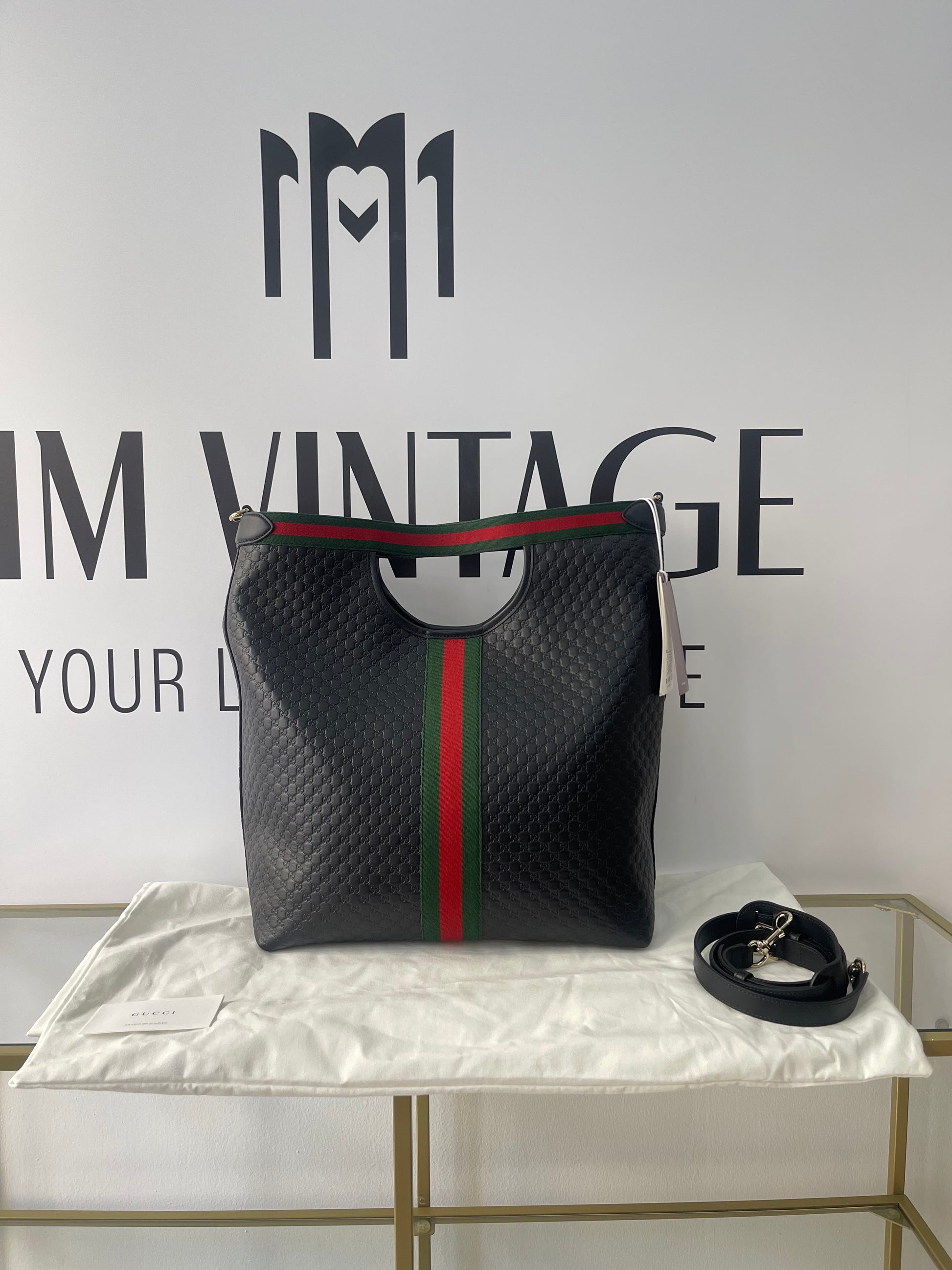 Borsa Shopping Giglio Microguccissima Gucci