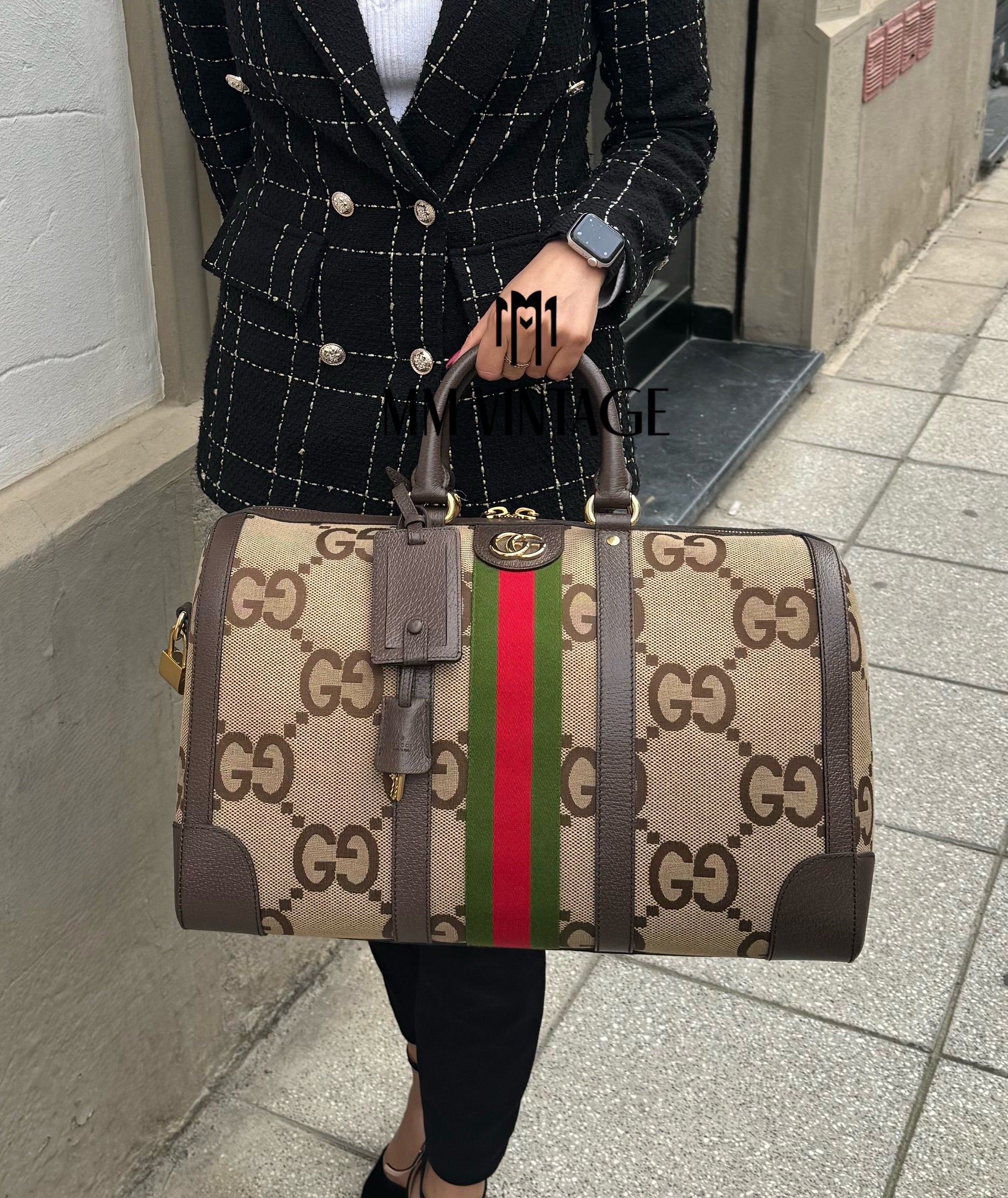 Borsone Savoy GG Jumbo Gucci