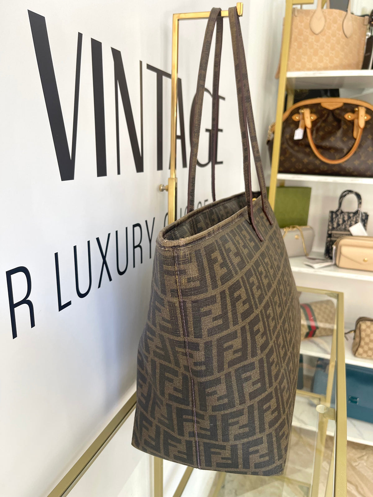 Borsa Shopping Roll FF Zucca Fendi