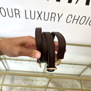 Tracolla No Brand in pelle marrone