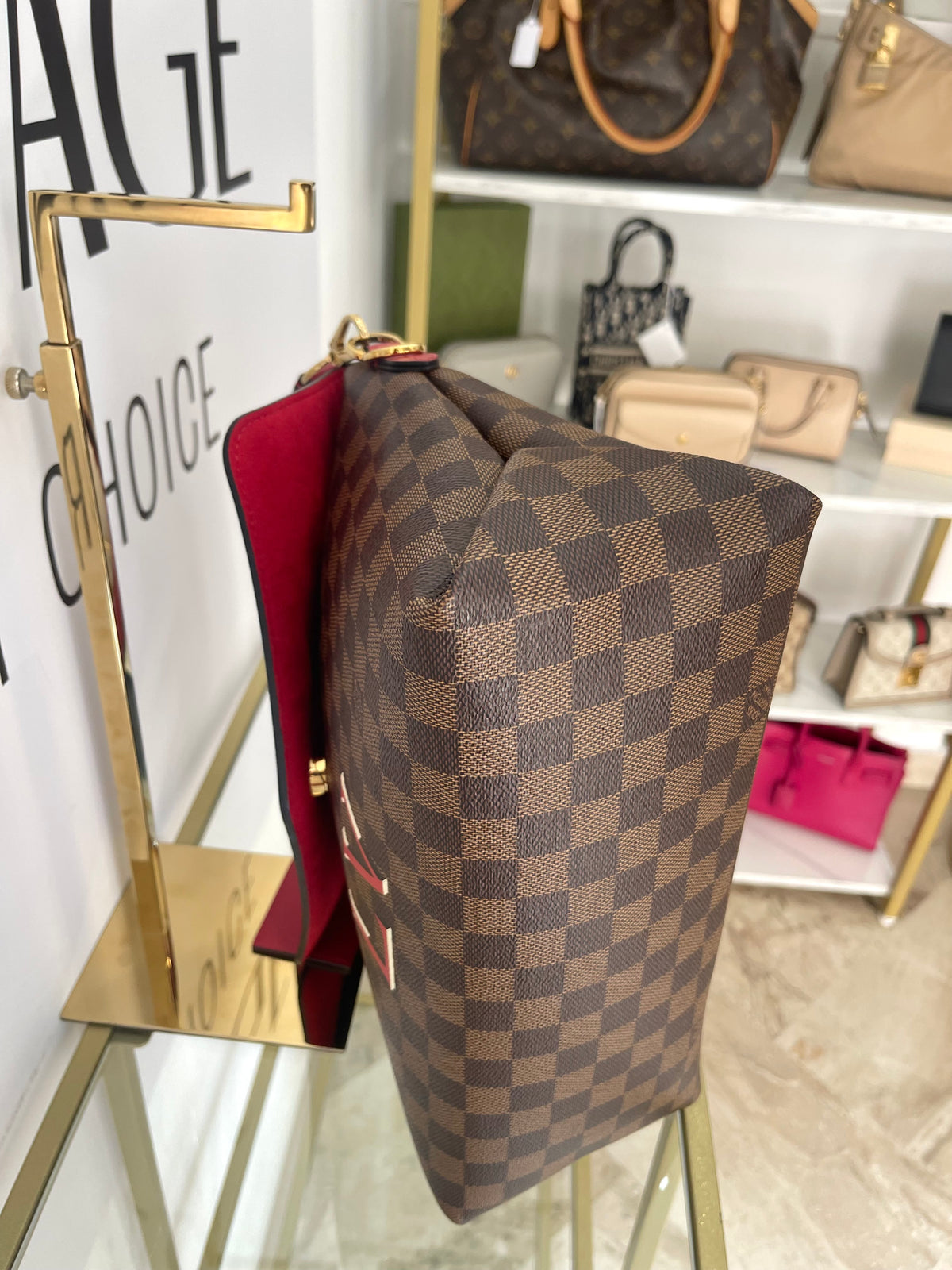 Borsa Beaubourg MM Damier Ebène Louis Vuitton