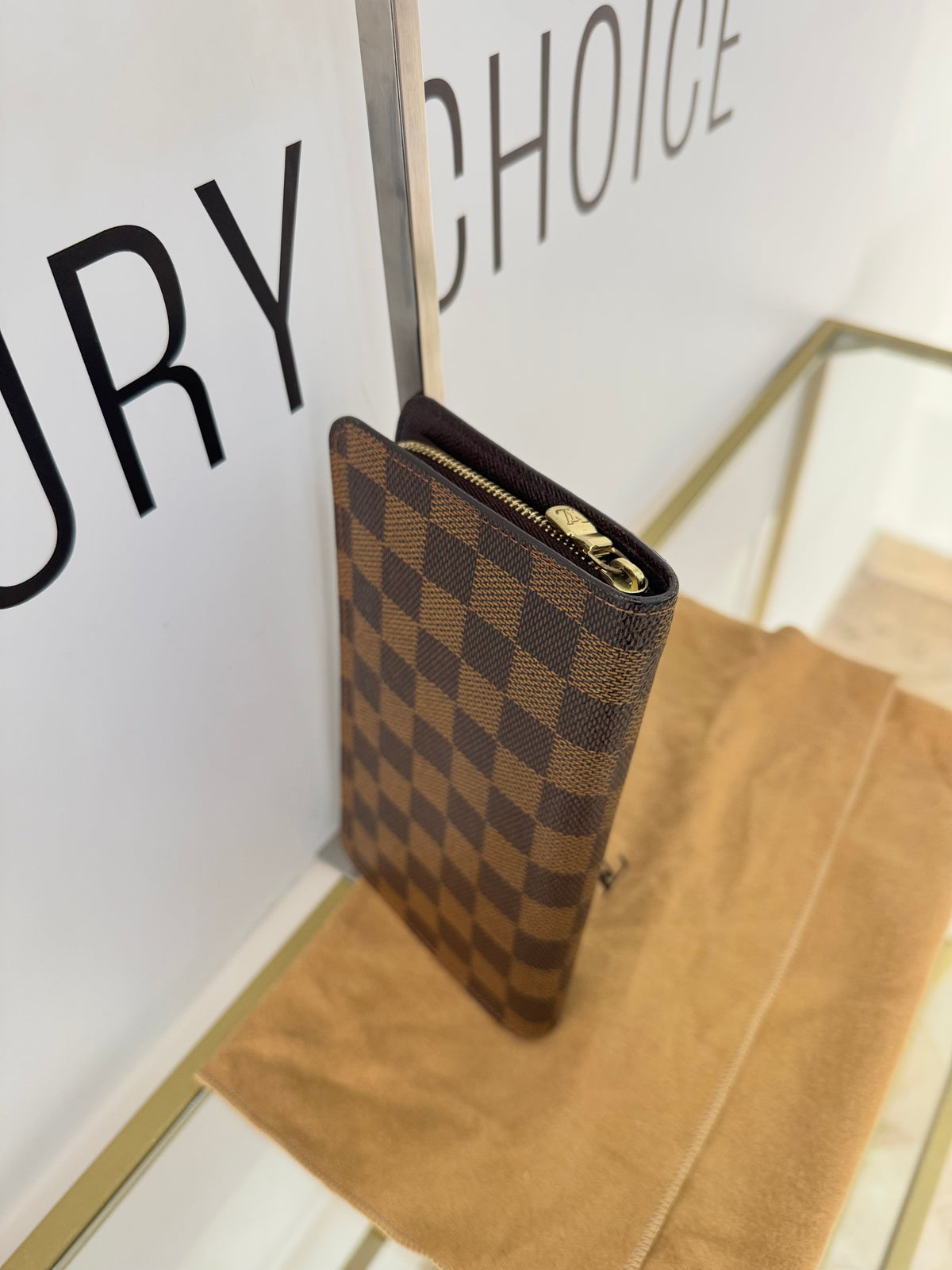 Portafoglio Zippy Damier Ebène Louis Vuitton