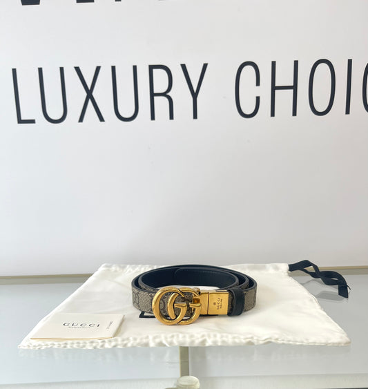 Cintura reversibile GG Marmont 2 cm Gucci