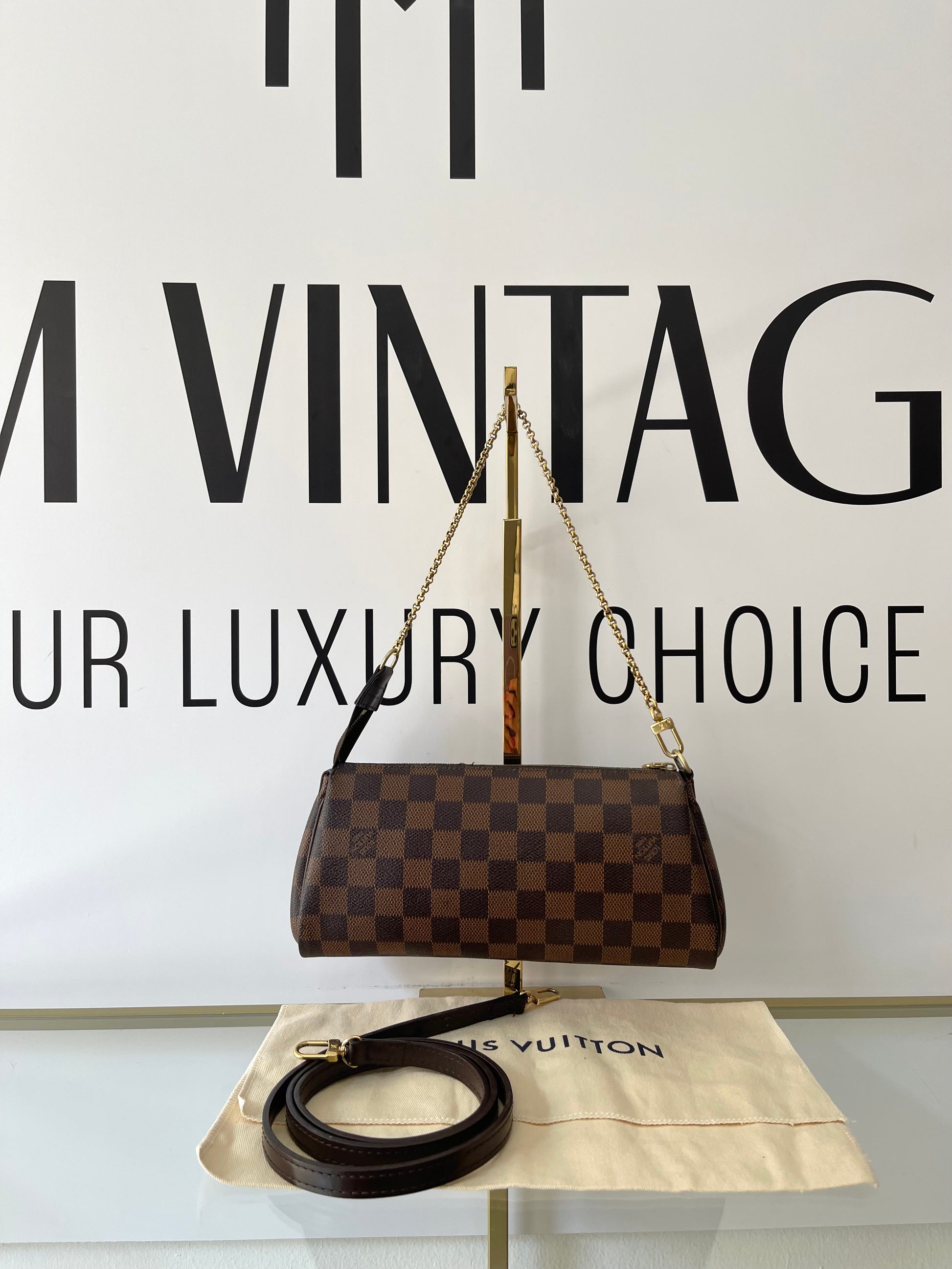 Borsa Eva Damier Ebène Louis Vuitton