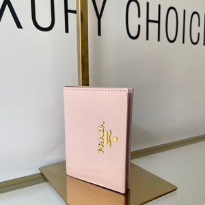 Portafoglio in Saffiano rosa Prada