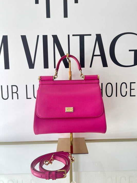 Borsa Sicily fucsia Dolce & Gabbana