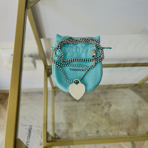 Collana a pallini cuore L Tiffany