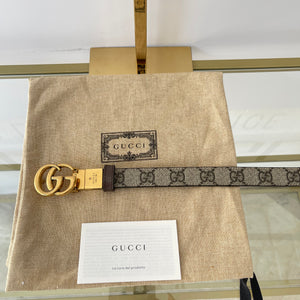 Cintura reversibile GG Marmont Supreme 2 cm Gucci