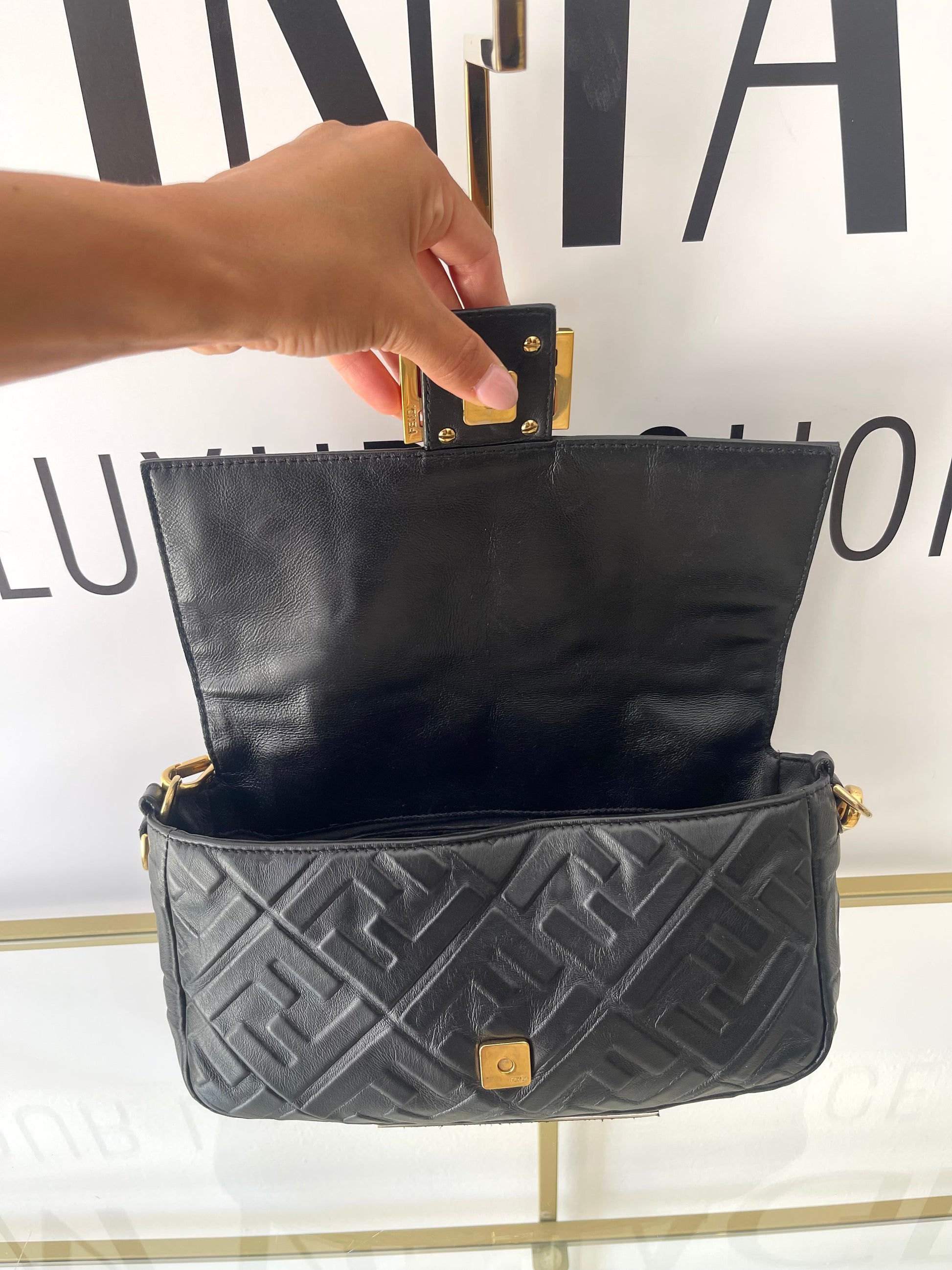 Borsa Baguette FF Fendi