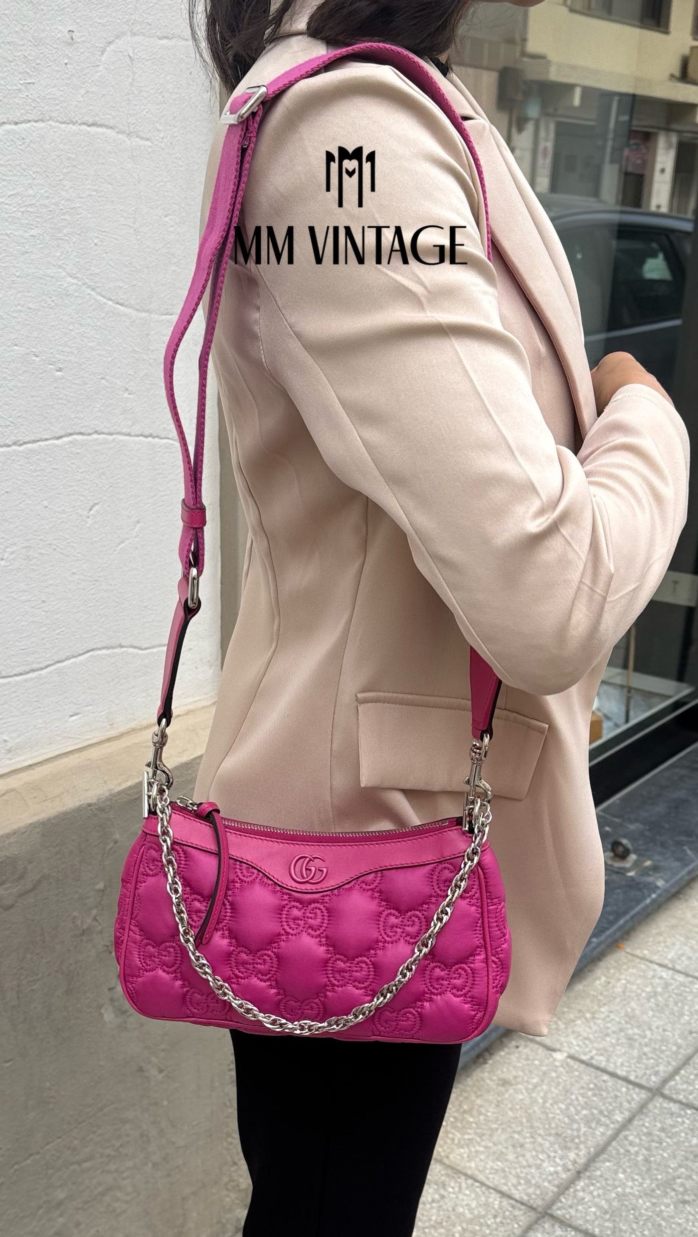 Borsa GG Matelassé fucsia Gucci