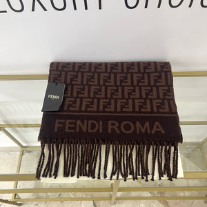Sciarpa con motivo FF jacquard Fendi