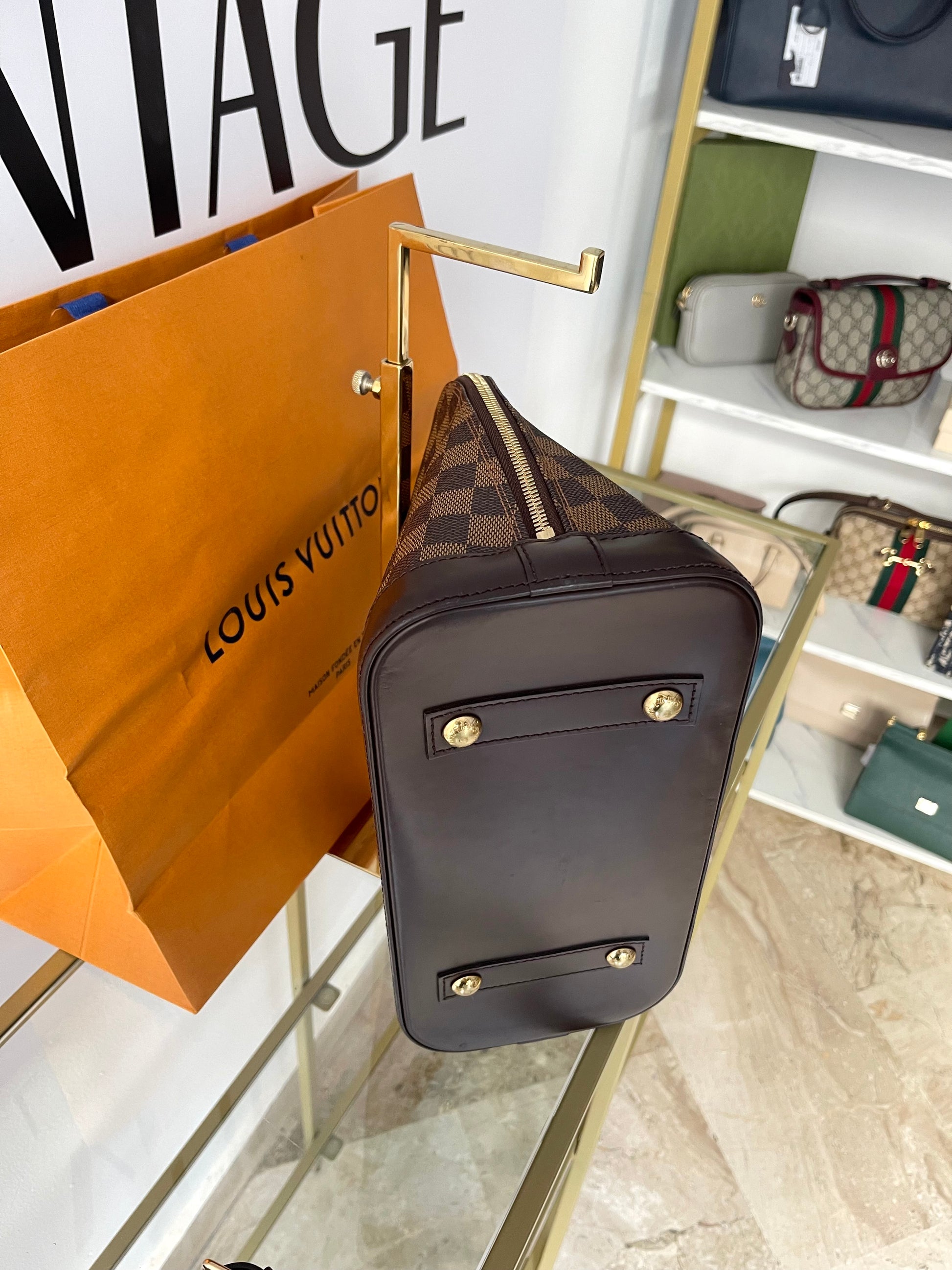 Borsa Alma PM Damier Ébène Louis Vuitton