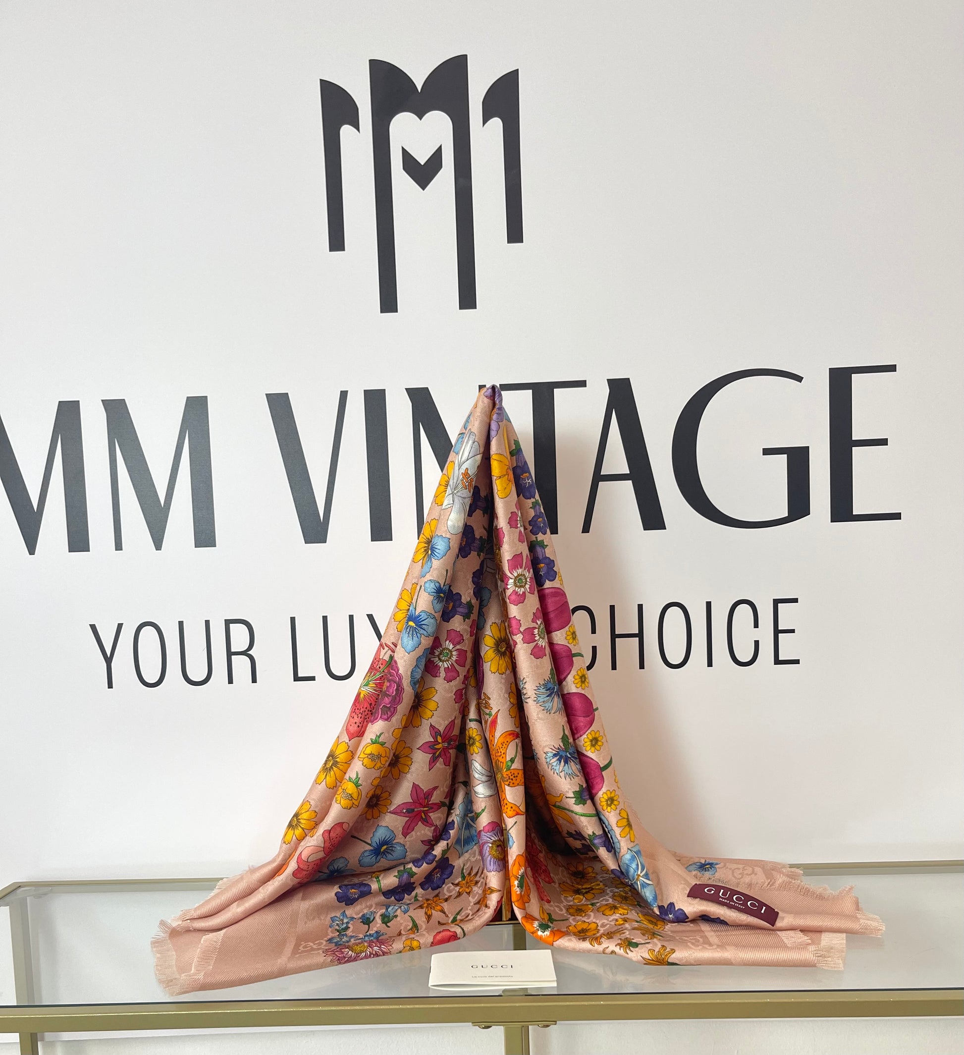 Foulard stampa Floreale Gucci