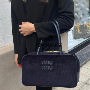 Borsa Beau in velluto a coste Miu Miu