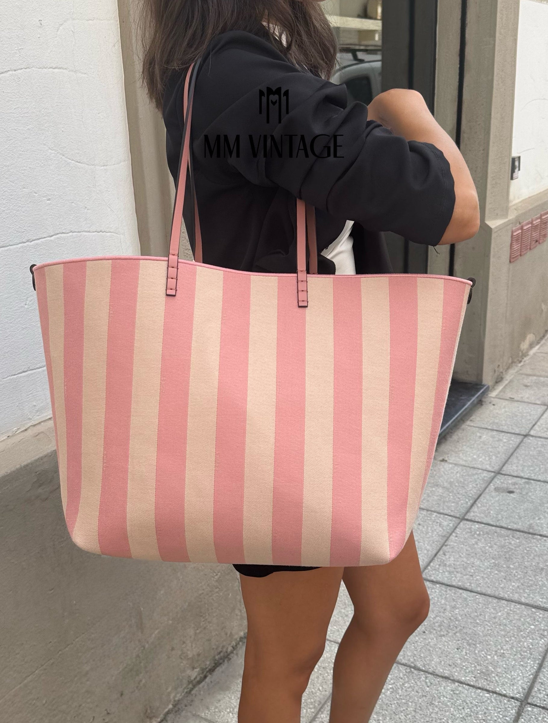 Borsa Shopping Roll Large reversibile Fendi