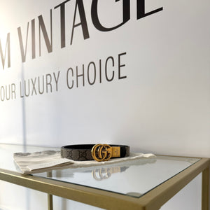 Cintura reversibile GG Marmont Supreme 2 cm Gucci