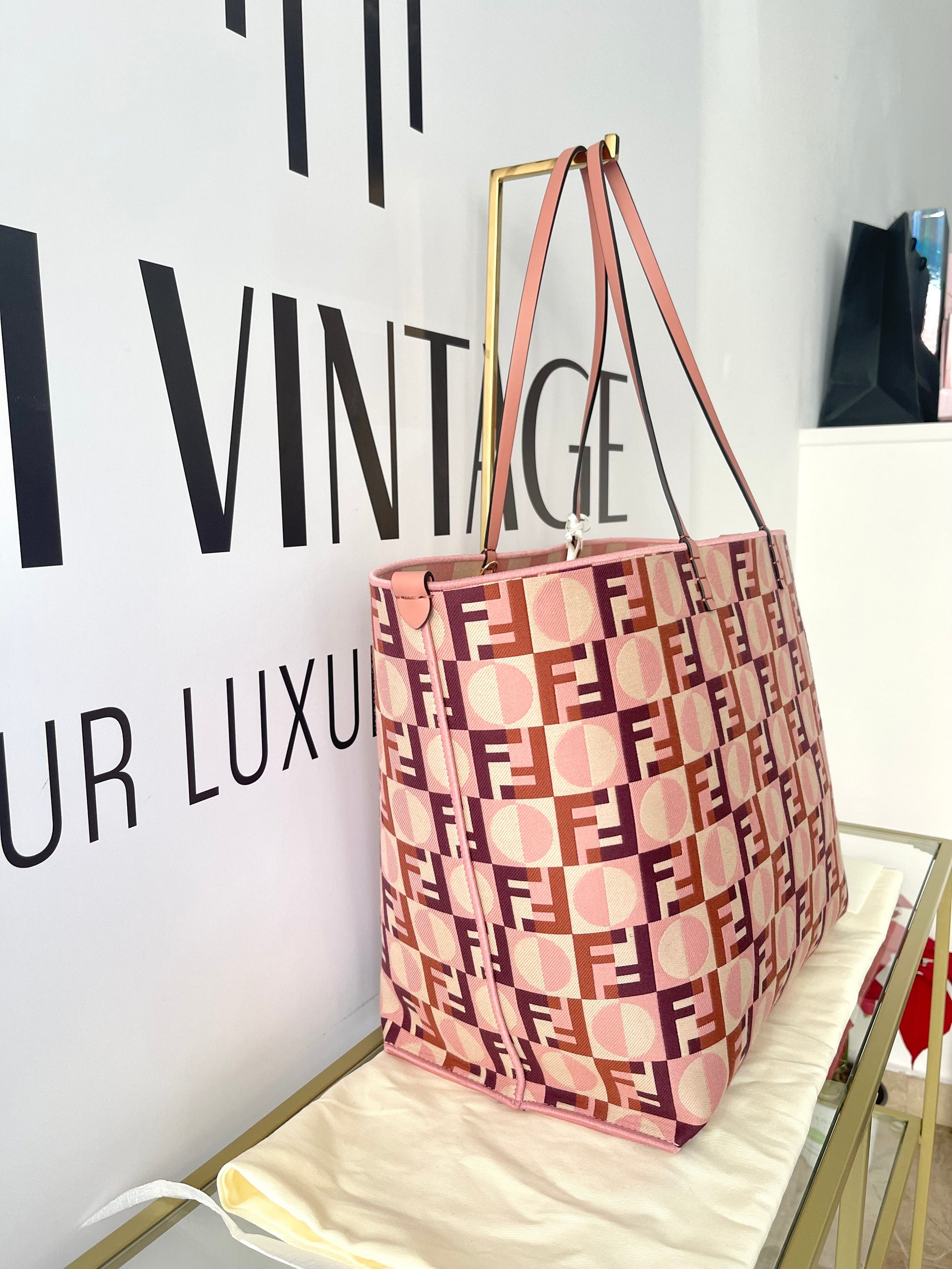 Borsa Shopping Roll Large reversibile Fendi