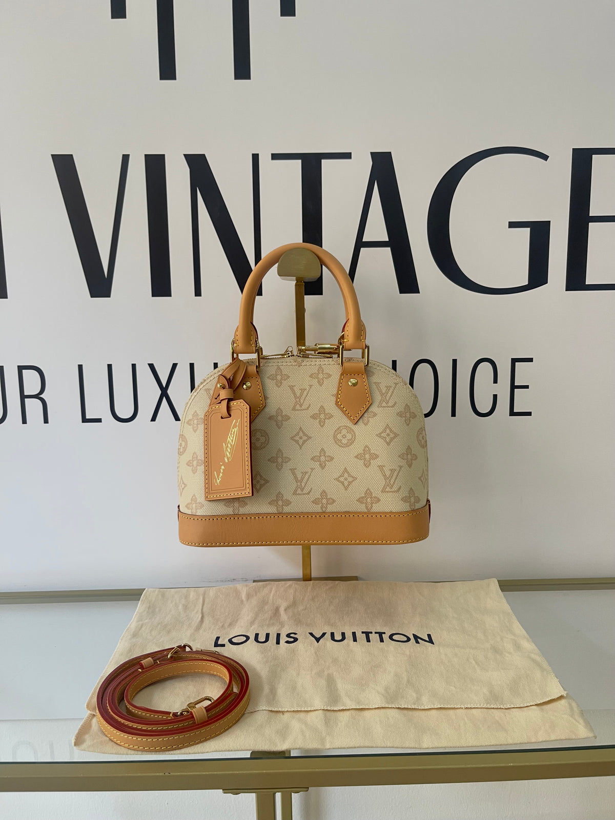 Borsa Alma BB Monogram Origine Lin Limited Edition Louis Vuitton