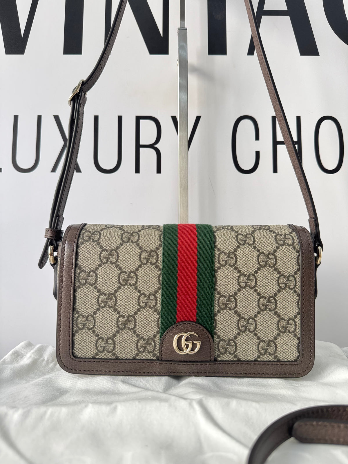 Borsa Ophidia GG Supreme hw oro Gucci