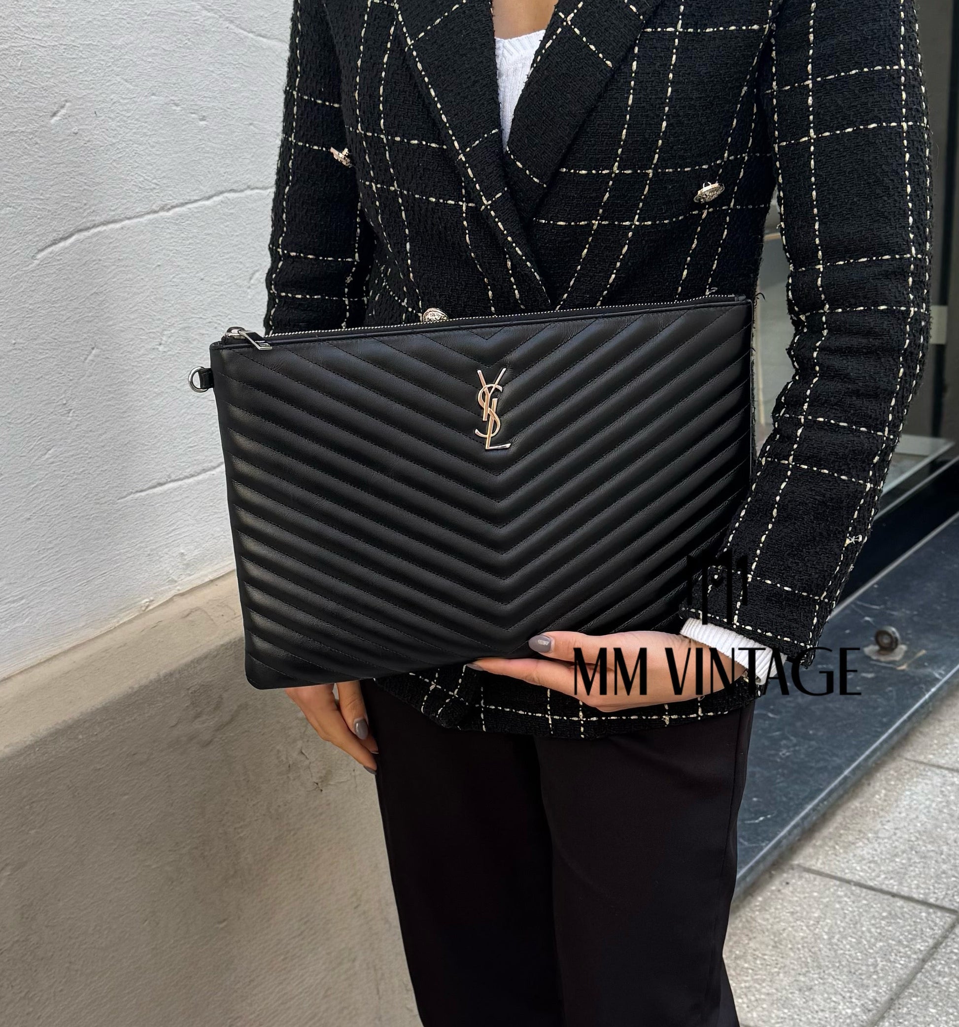 Pochette Cassandre Matelassé Saint Laurent