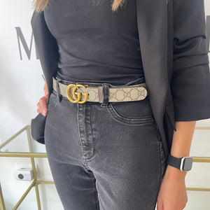 Cintura reversibile GG Marmont Supreme 3 cm Gucci