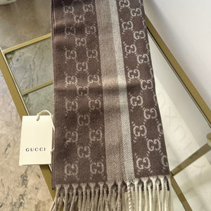 Sciarpa GG con frange Gucci