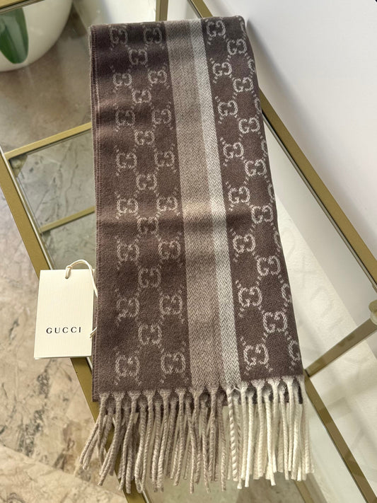 Sciarpa GG con frange Gucci