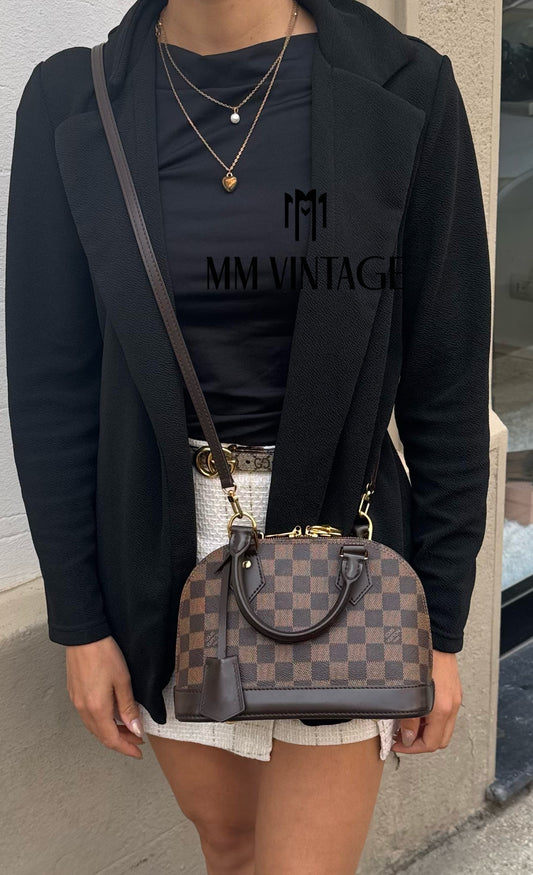 Borsa Alma BB Damier Ebéne Louis Vuitton