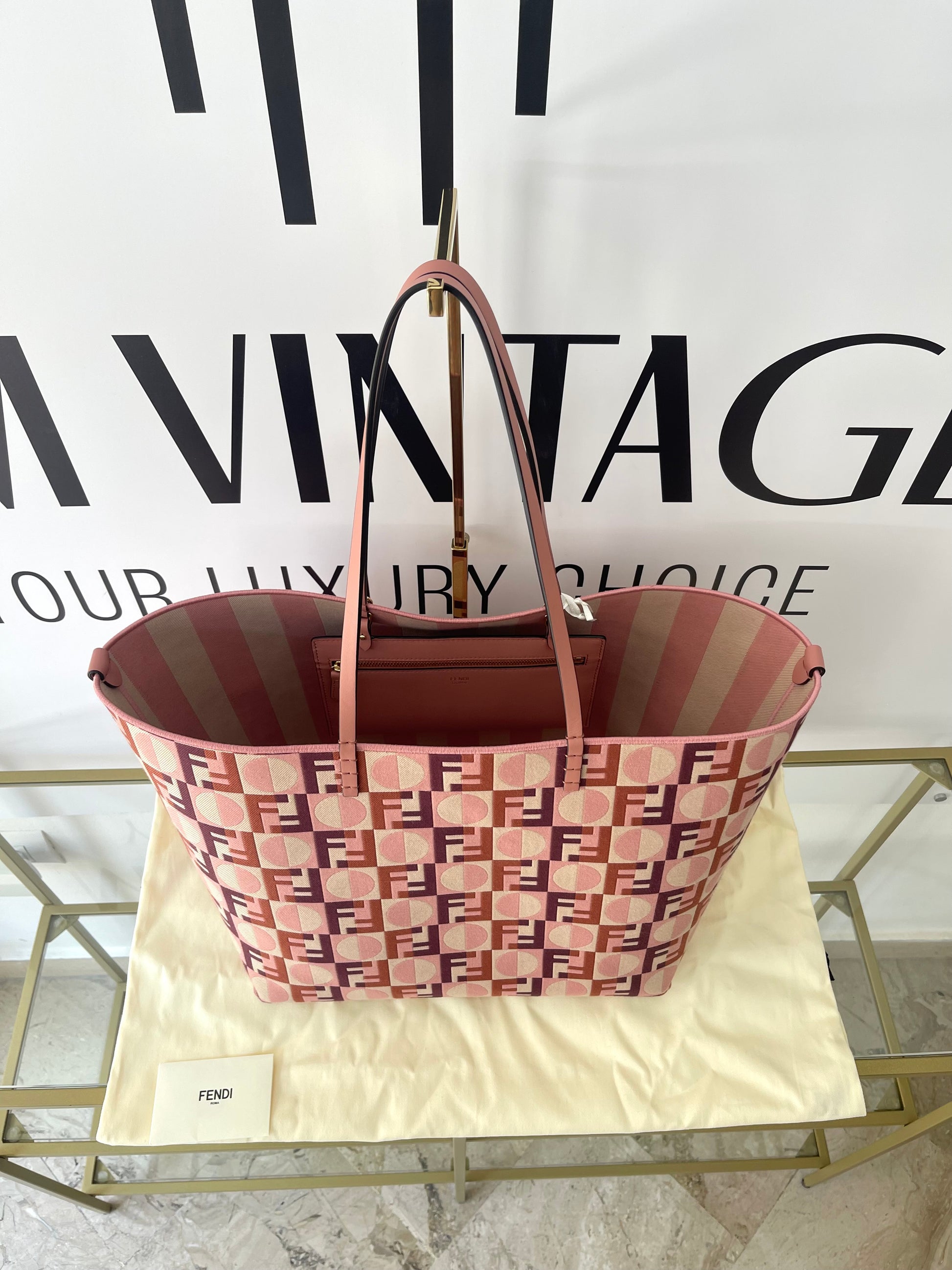 Borsa Shopping Roll Large reversibile Fendi
