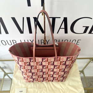 Borsa Shopping Roll Large reversibile Fendi