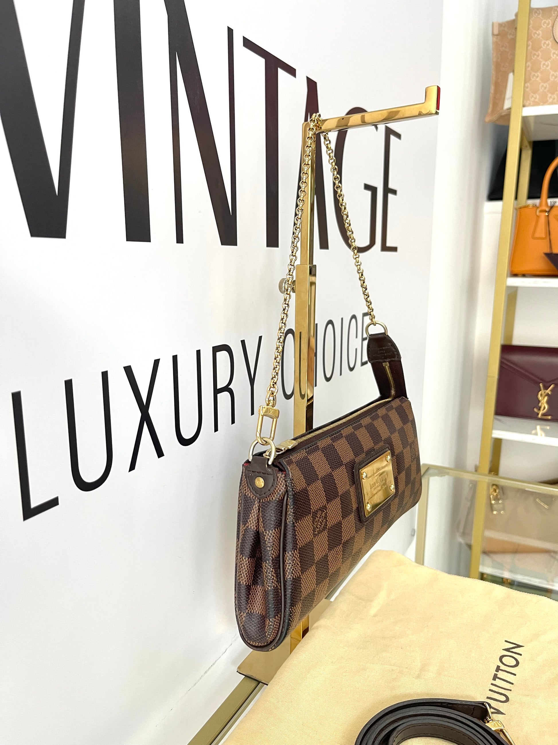 Borsa Eva Damier Ebène Louis Vuitton