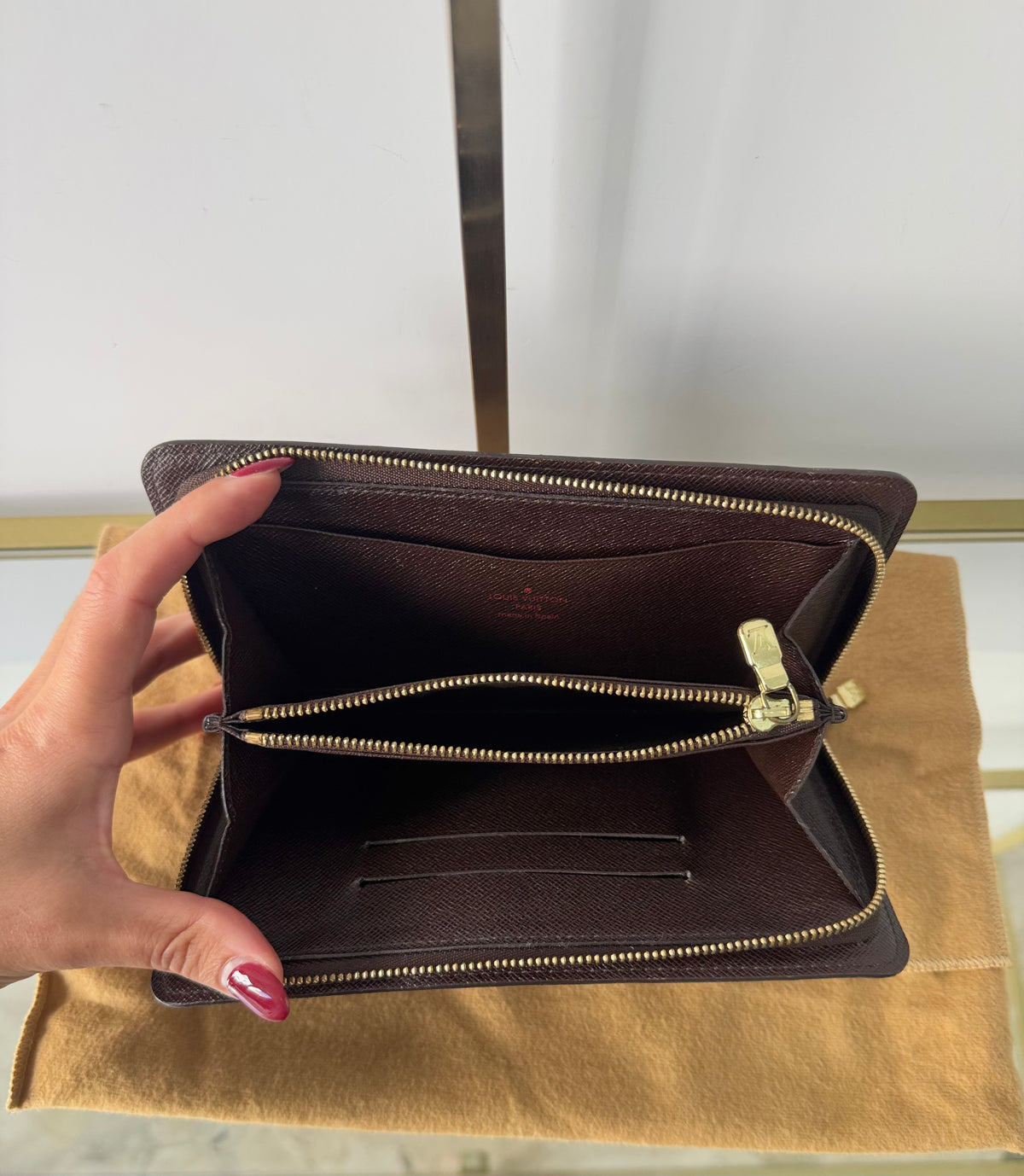 Portafoglio Zippy Damier Ebène Louis Vuitton