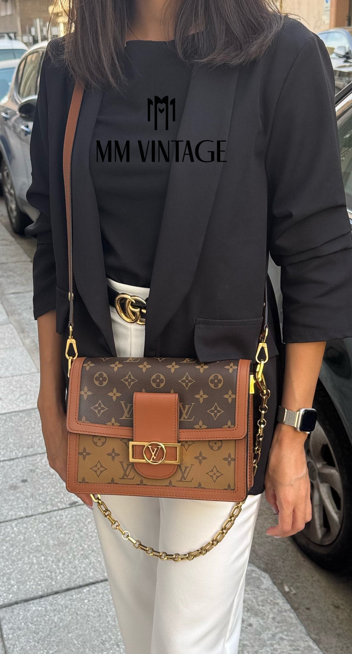 Borsa Dauphine MM Monogram/Monogram Reverse Louis Vuitton