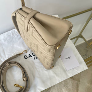 Borsa B-Buzz pelle trapuntata 22 Beige Balmain