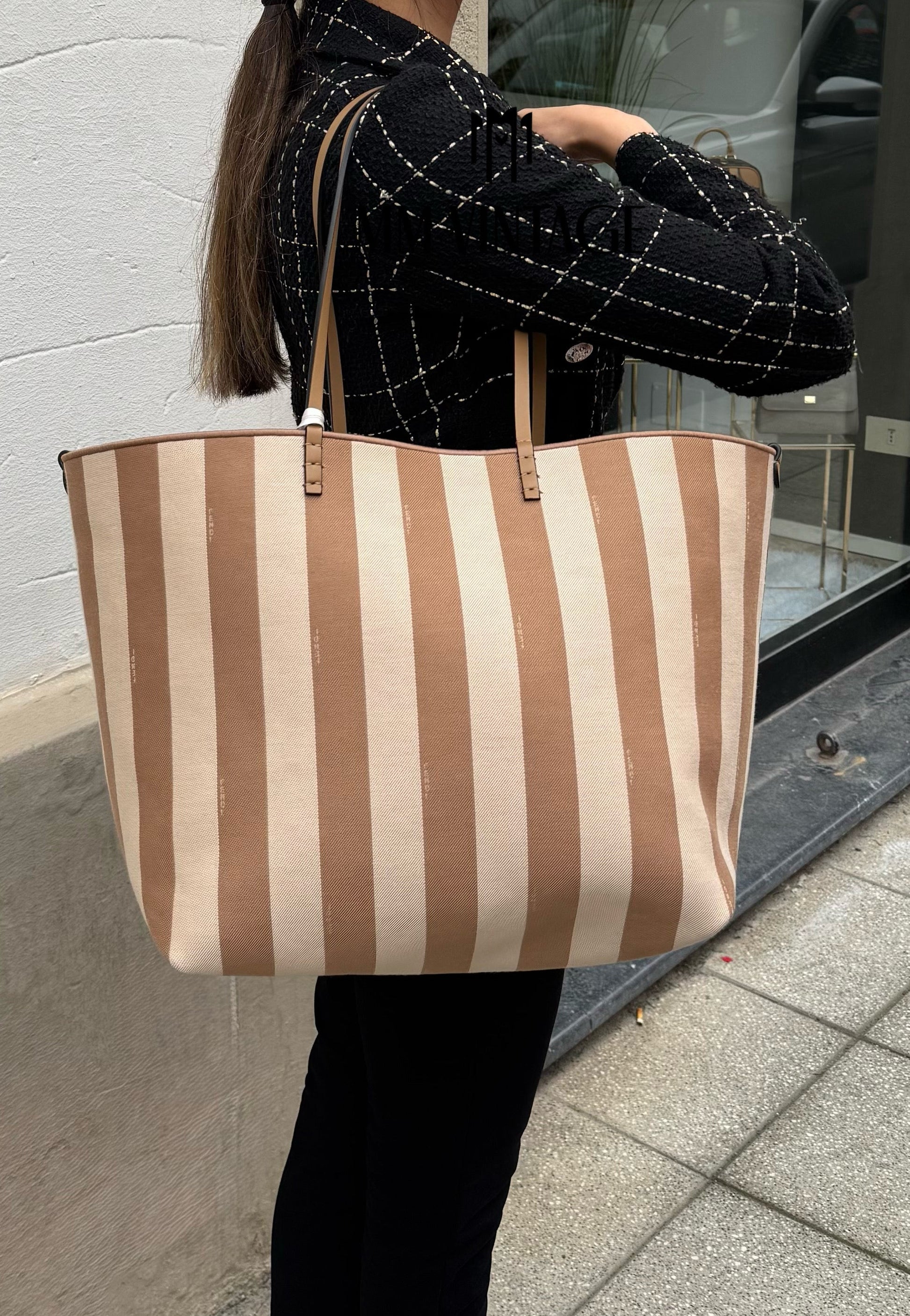Borsa Shopping Roll Large Reversibile Fendi