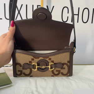 Borsa Mini Horsebit 1955 Jumbo GG Gucci