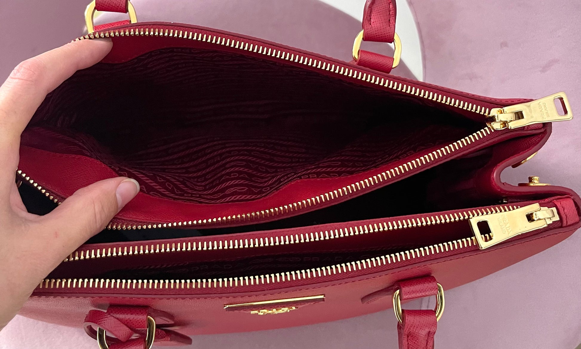 Borsa Galleria Large in Saffiano Prada