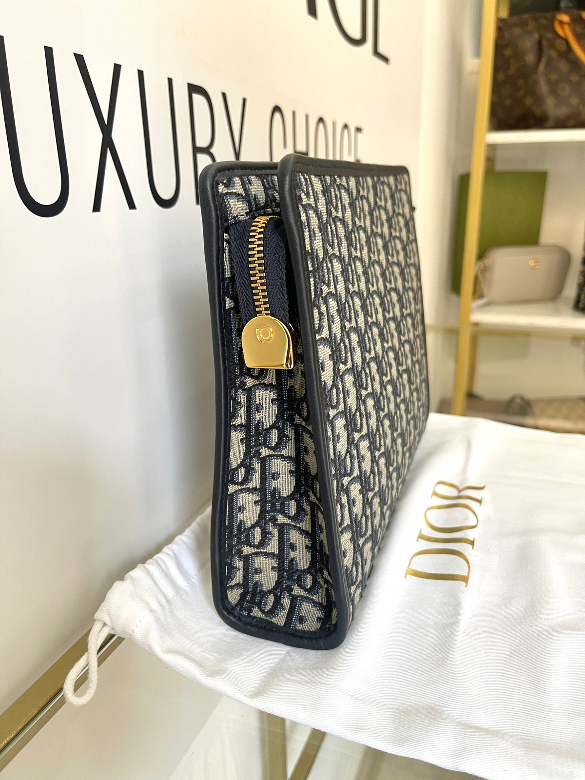 Pochette Dea 30 Montaigne Jacquard Dior Oblique Christian Dior