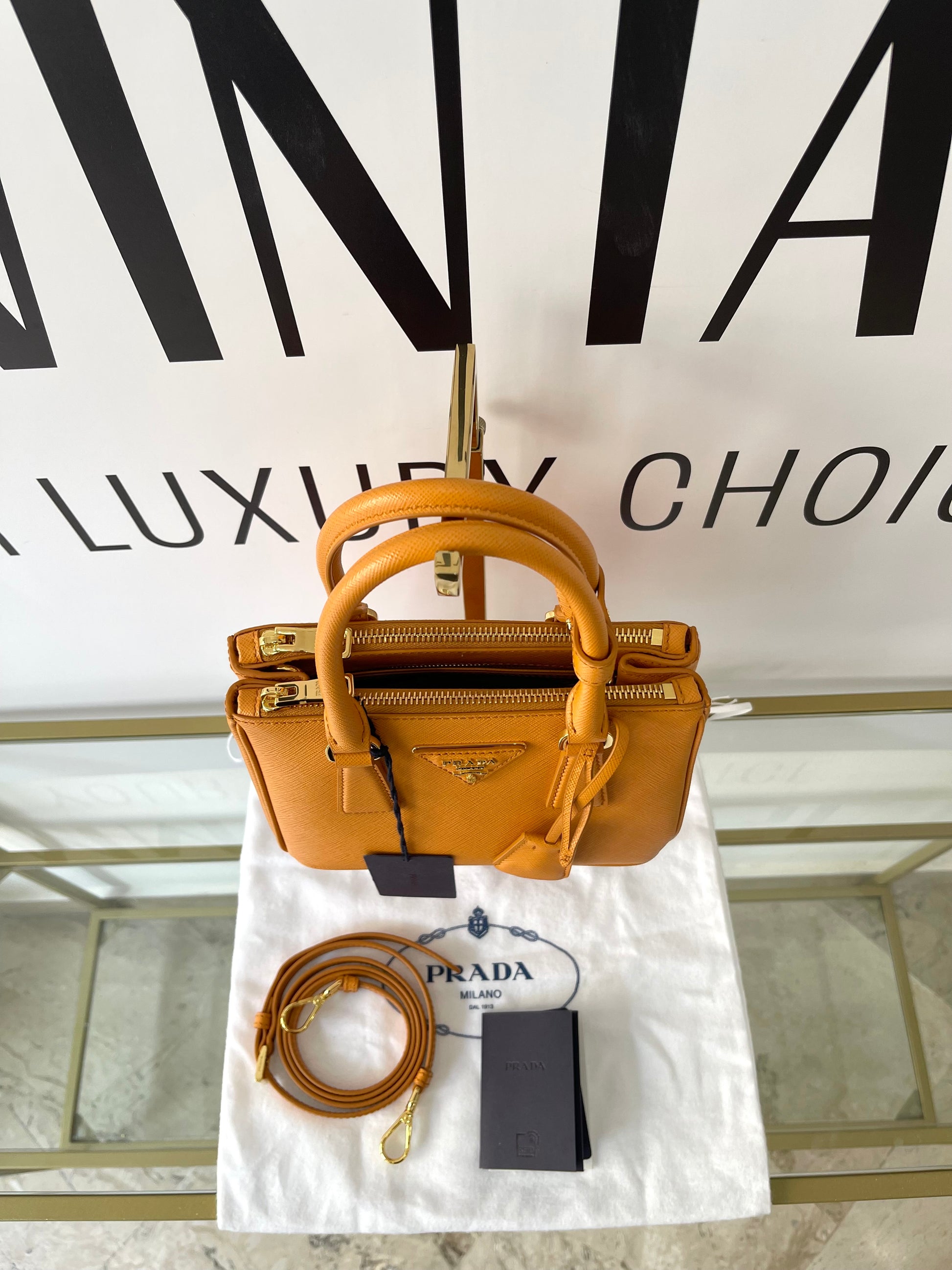 Borsa Galleria Mini in Saffiano Prada