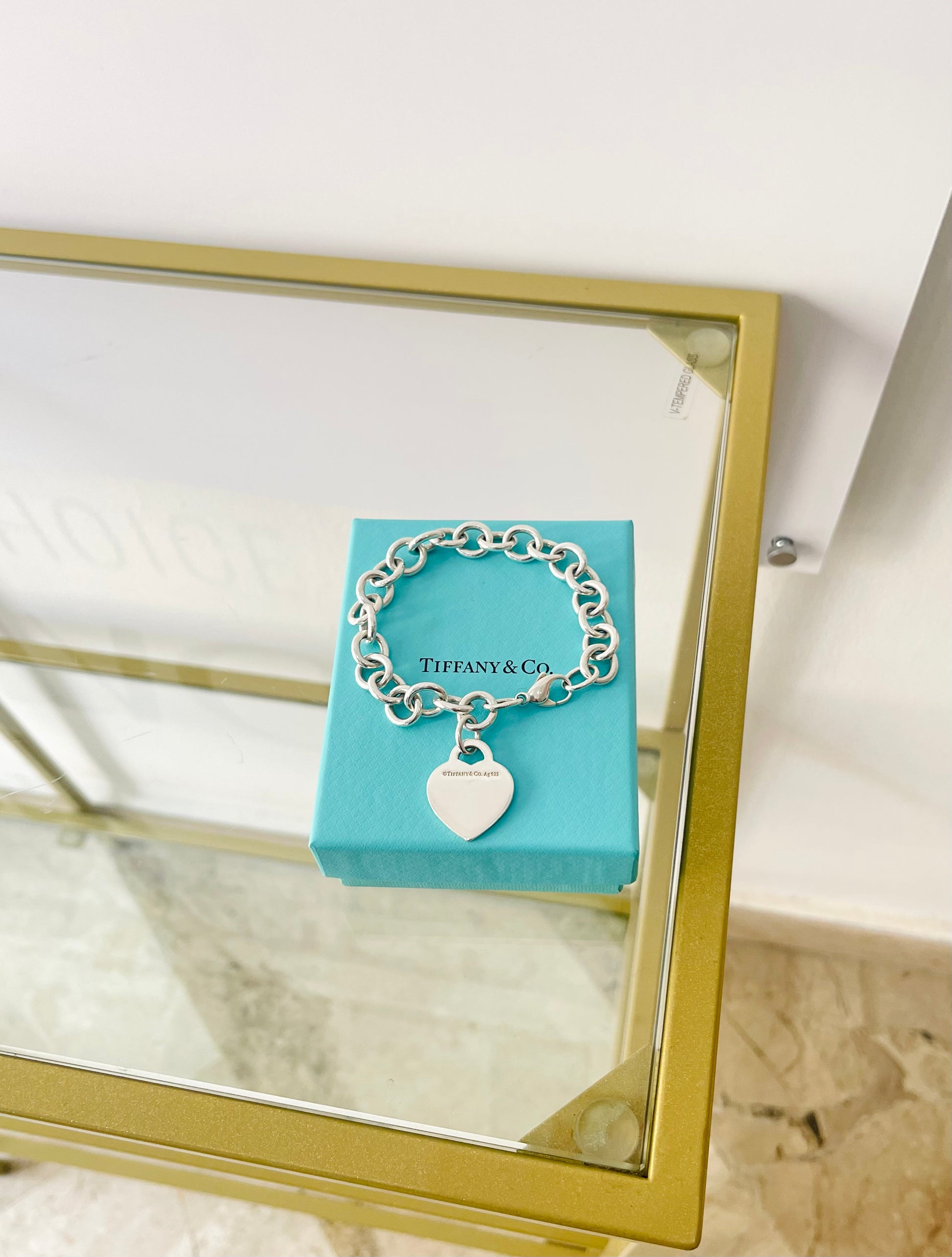 Bracciale a maglie cuore M Tiffany