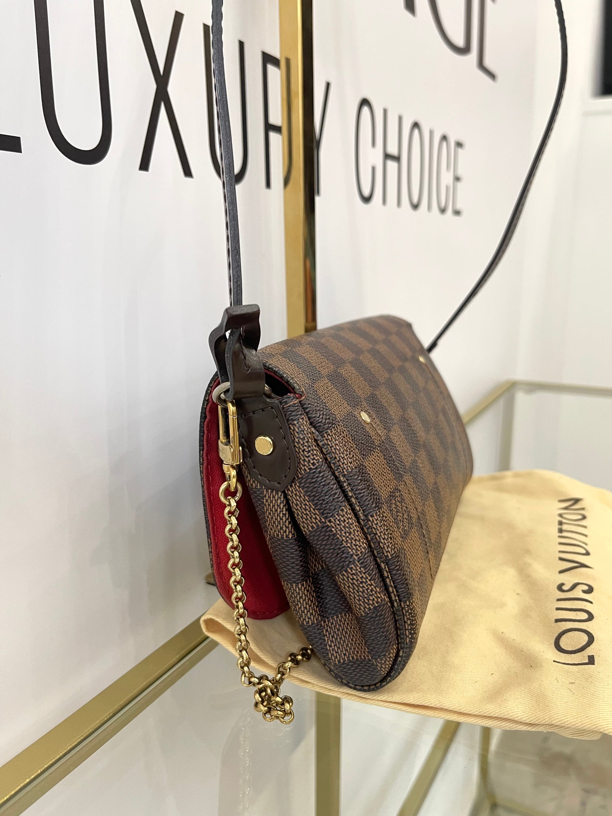 Borsa Favorite PM Damier Ébène Louis Vuitton