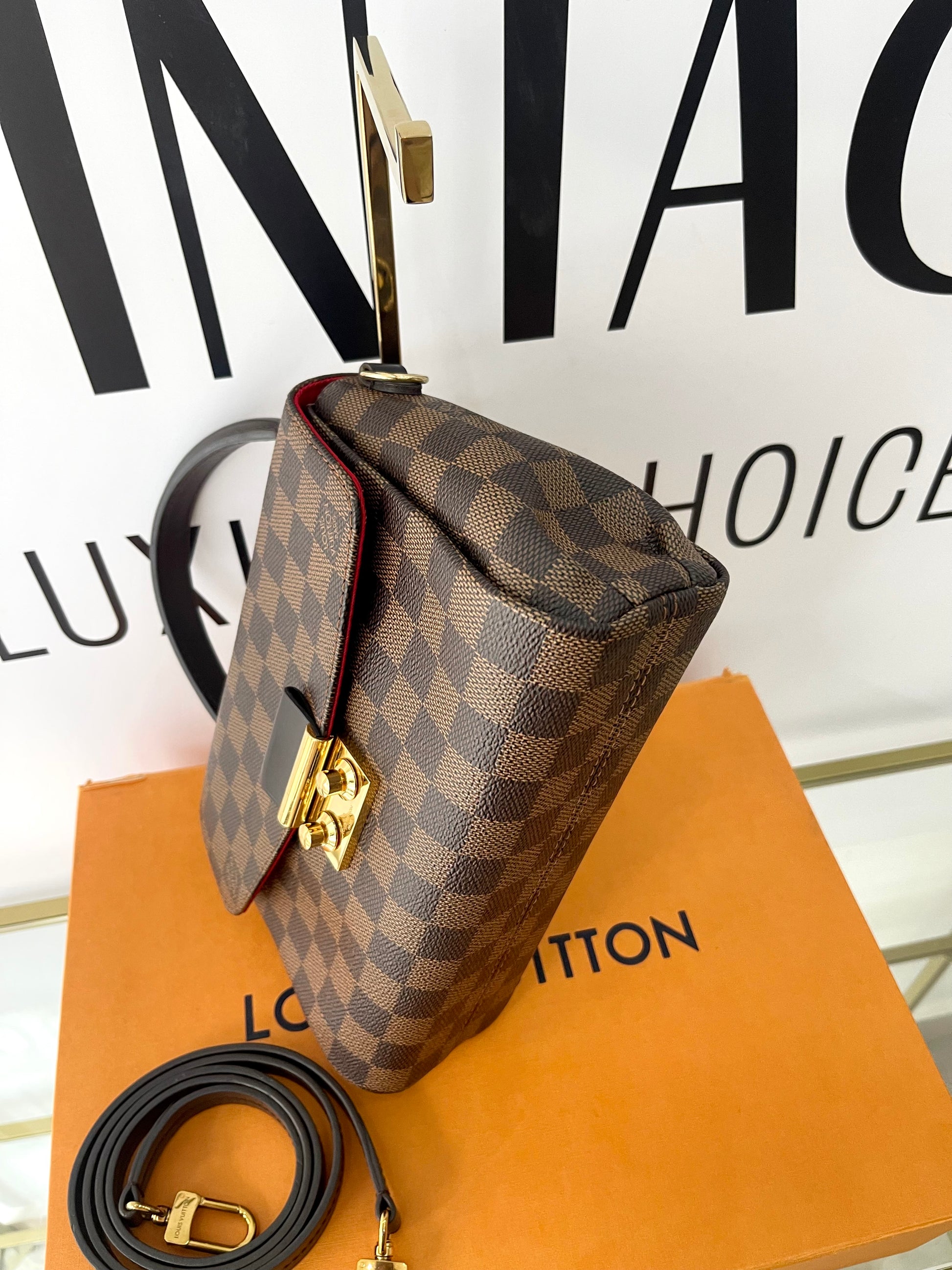 Borsa Croisette Damier Ebène Louis Vuitton
