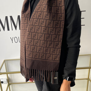 Sciarpa con motivo FF Jacquard Fendi