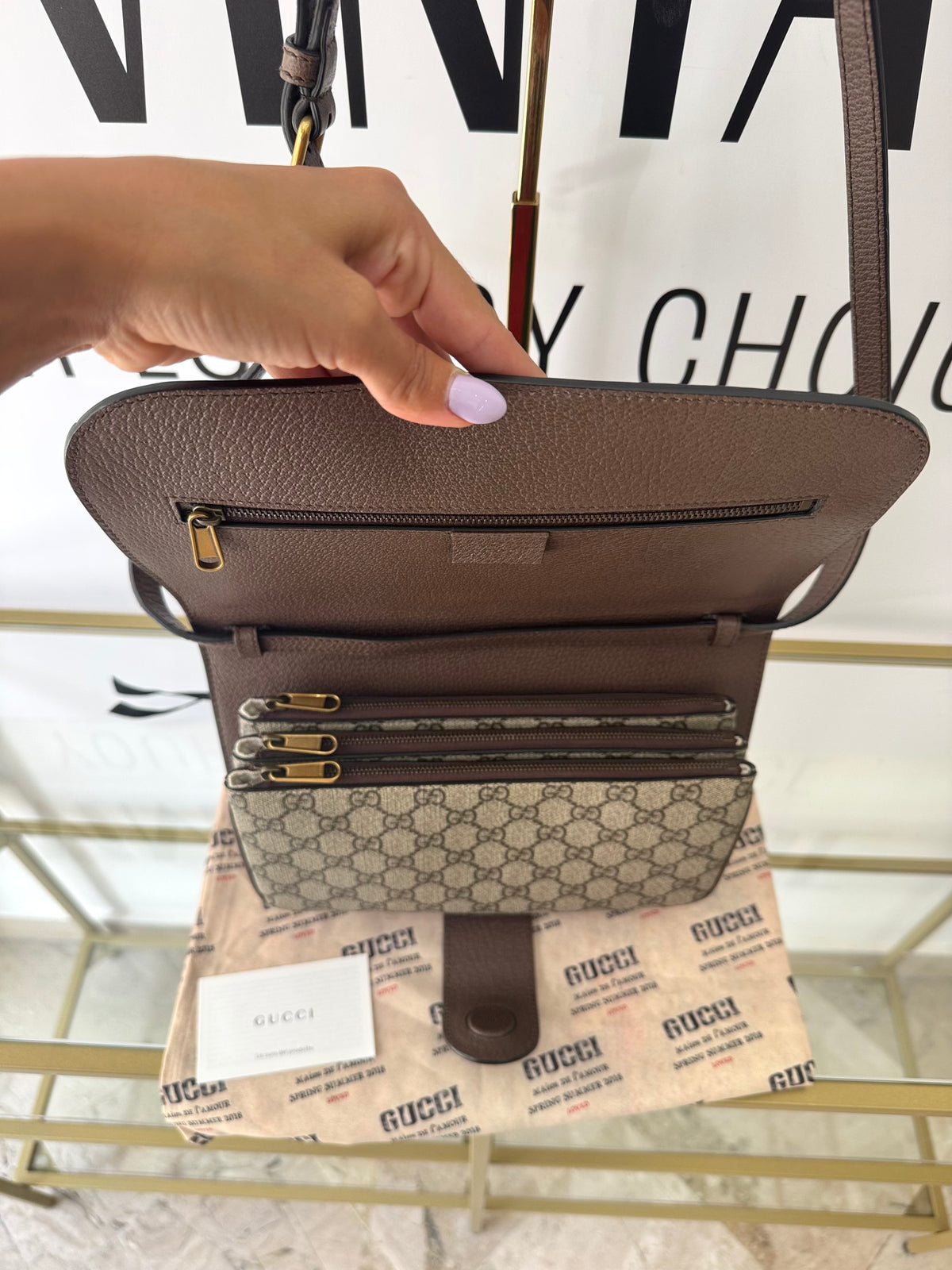 Borsa Ophidia Messenger GG Supreme Gucci