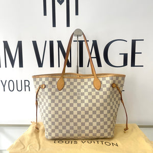 Borsa Neverfull MM Damier Azur Louis Vuitton