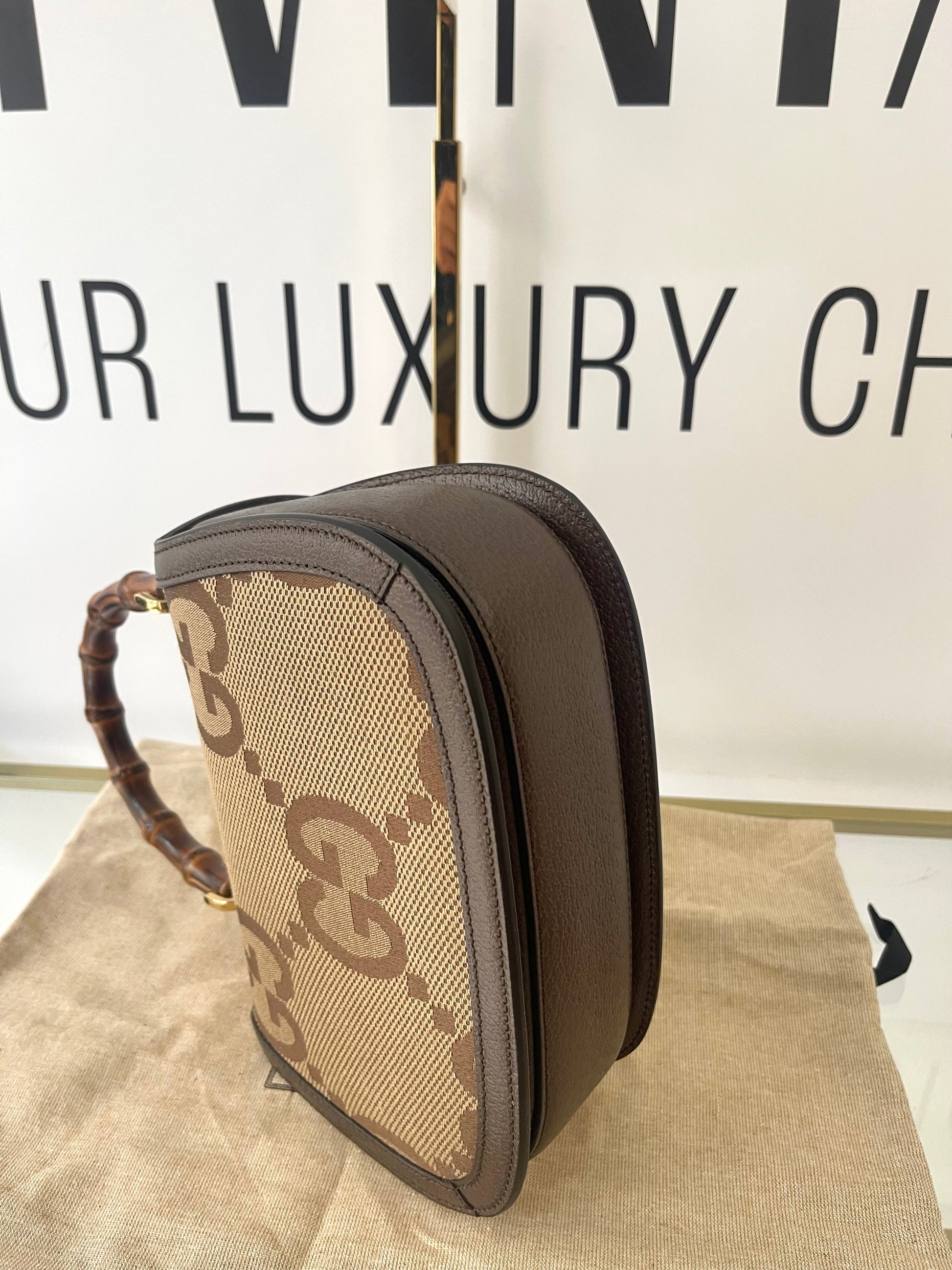 Borsa Bamboo 1947 Jumbo GG Gucci