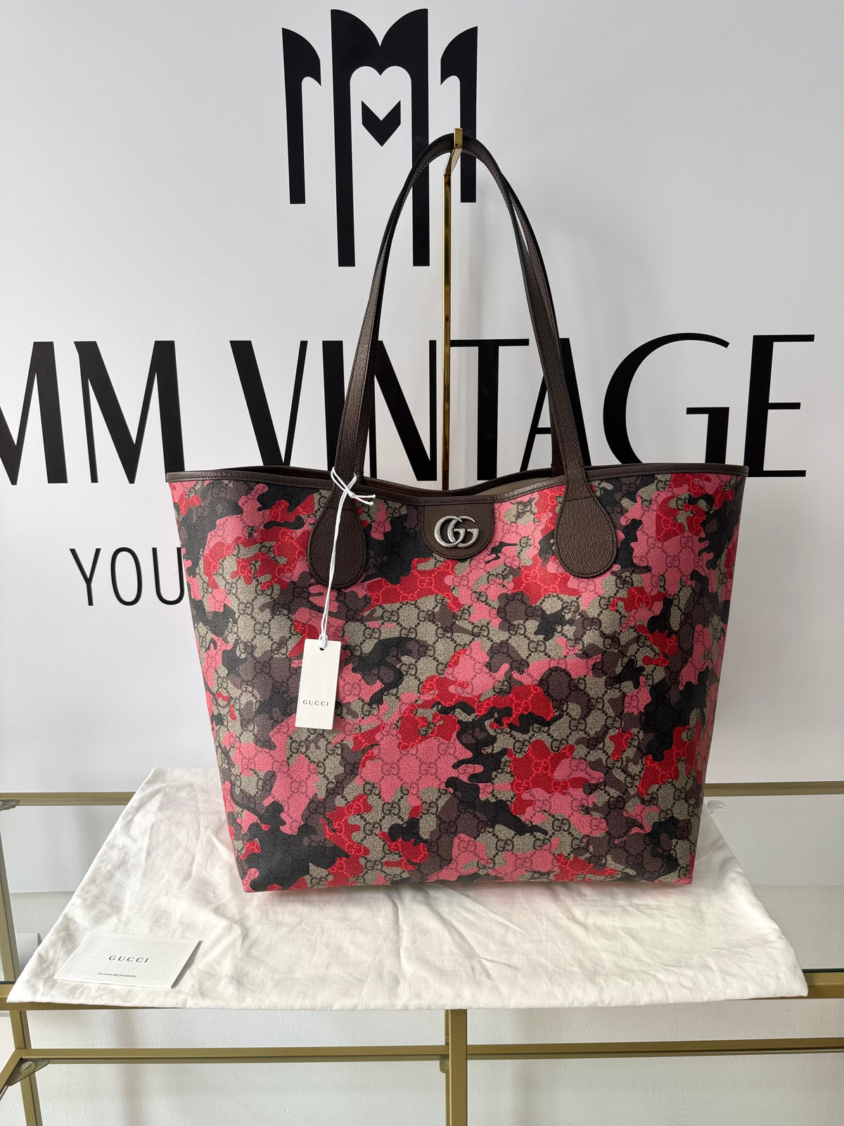 Borsa Shopping Camouflage GG Supreme Gucci