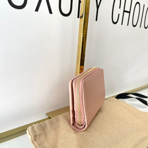 Portafoglio con logo Gucci rosa chiaro